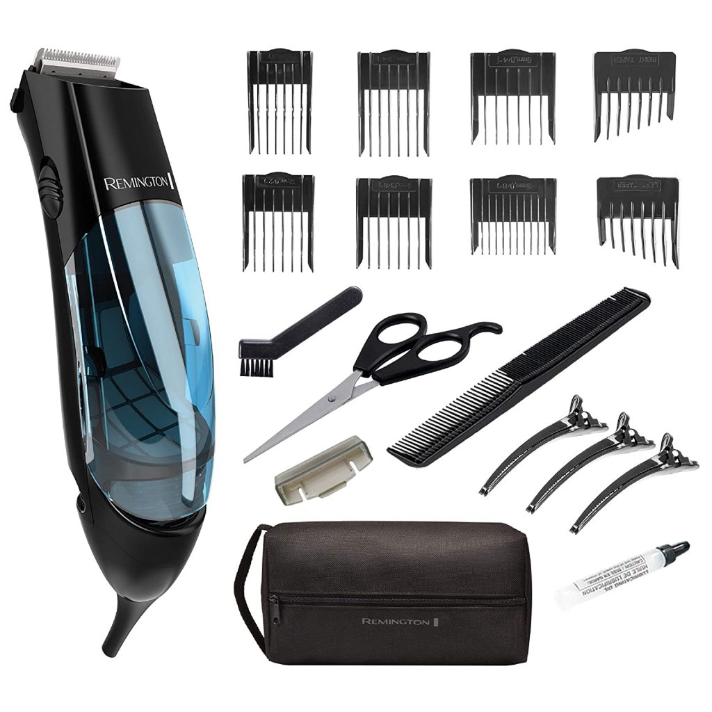 beard trimmer that collects hair