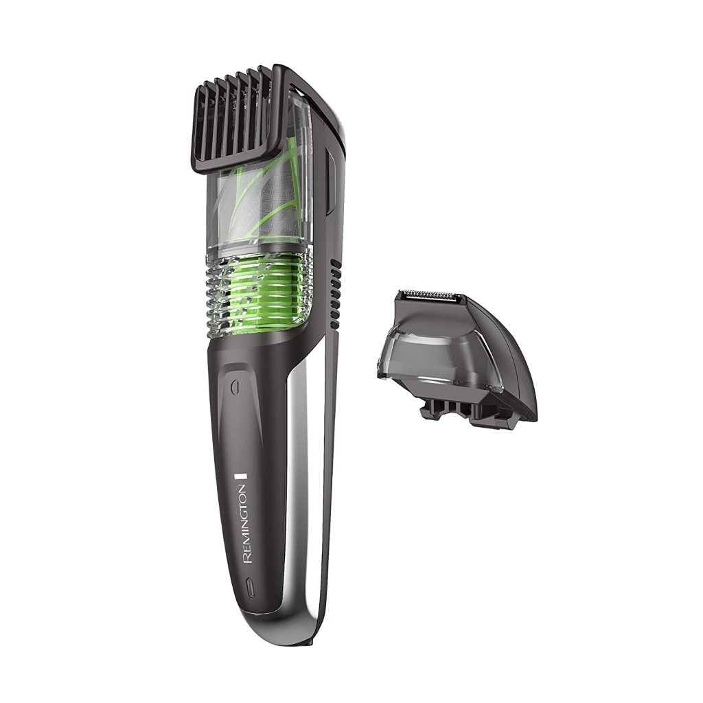 beard trimmer that collects hair